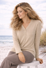 CARDIGAN DONNA GAIA SCOLLO V BOTTONI MANICA LUNGA PRATICO COMODO ART.272
