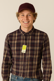 CAMICIA UOMO LOSAN FLANELLA COTONE BUTTON DOWN TASCHINI ART. LMNAP010225072