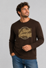 T-SHIRT UOMO LOSAN MANICA LUNGA STAMPA GIROCOLLO COTONE ART. 26WH0124