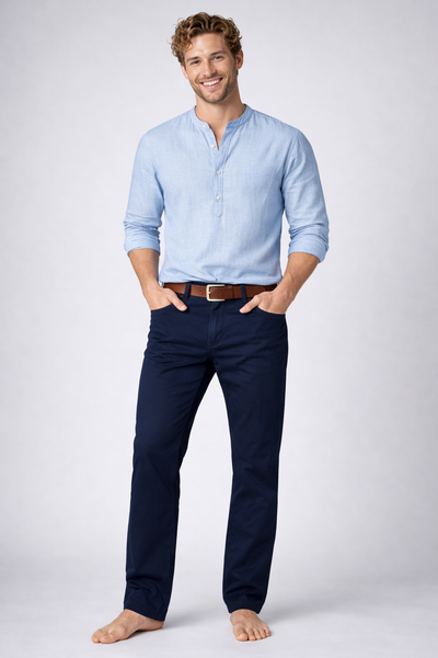 JEANS UOMO LEE BOTTONE ZIP TASCHE SLIM SCURO AER.RIVET NAVY