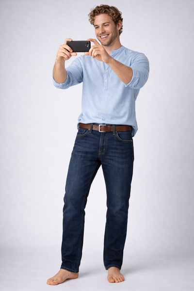 JEANS UOMO LEE ZIP BOTTONE TASCHE SCURO SLIM ART.RIDER DEEP OCEAN