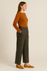PANTALONI DONNA GRIFFAI PALAZZO GESSATO TASCHE BOTTONE CERNIERA PASSANTI ELASTICIZZATO ART. 5950