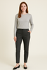 PANTALONE DONNA  GRIFFAI CAPRI TASCHE FRANCESE GESSATO LUREX ART. 5951