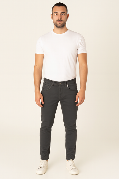 JEANS UOMO ZIP BOTTONE CINQUE TASCHE REGOLARE MARCA LOSAN ART.221-9653AL