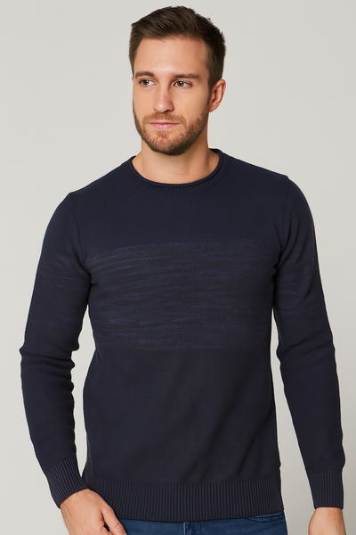 MAGLIONE UOMO RAGAZZO GIROCOLLO FANTASIA COTONE MARCA LOSAN ART.021 5021AL