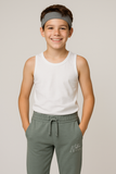 PANTALONE TUTA RAGAZZA MISTO FELPATO COULISSE TASCHE POLSINI SCRITTA MARCA LOSAN ART.LJGA0601_23030