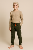 PANTALONI RAGAZZO COULISSE TASCHE POLSINI SCRITTA MARCA BM ART.AY3563