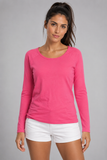 MAGLIA DONNA MANICA LUNGA PURO COTONE MARCA X-CAPE ART, BETTY