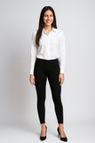 LEGGINS DONNA RAGAZZA COTONE ELASTICIZZATO ROSSOPORPORA ART.LR100F