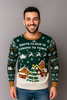 MAGLIONE UOMO DONNA NATALIZIO GIROCOLLO POLSINI FASCIA LUCI MARCA JULE ART. 22LEDA5-S