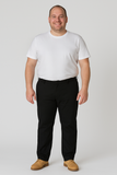 PANTALONE UOMO RAGAZZO TAGLIE OVER MICROFANTASIA CALDO COTONE ELASTICIZZATO MARCA SEA BARRIER ART. CONF-ROB-38
