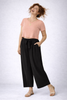 PANTALONI DONNA ELISA CASTELLI ELASTICO CINTURA LARGHI COMODO PRATICI ART.18076