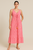 ABITO DONNA LOSAN LUNGO FANTASIA  SPALLINE BALZA SVASATO COTONE ART. LWMAP0401-25031