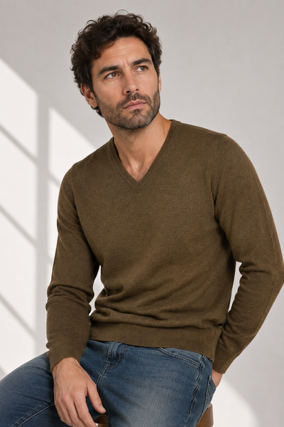 MAGLIONE UOMO ENRICO COVERI SCOLLO V BASICO ART. EC101