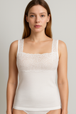 MAGLIA INTIMA DONNA RAGAZZA COTONE FILO DI SCOZIA PIZZO TRE VI ART.
