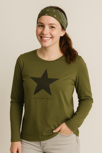 MAGLIA DONNA LOSAN MANICA LUNGA GIROCOLLO STAMPA COTONE ART. LWMAP0105 25047