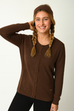 CARDIGAN DONNA COVERI MICROPAILLETTES GIROCOLLO ART. DC1218