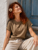 T-SHIRT DONNA GRIFFAI MANICA CORTA GIROCOLLO FILO SCOZIA ART. DGP7804