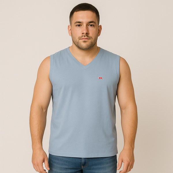 T-SHIRT UOMO HENRY BARROWS SCOLLO V SMANICATA COTONE ART. TS0086