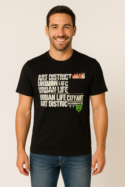 T-SHIRT UMO GAS MANICA CORTA GIROCOLLO STAMPA  COTONE ART. DHARIS