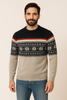 MAGLIONE UOMO RAGAZZO GIROCOLLO GRECHE MARCA BEVERLY HILLS POLO CLUB ART. M435209