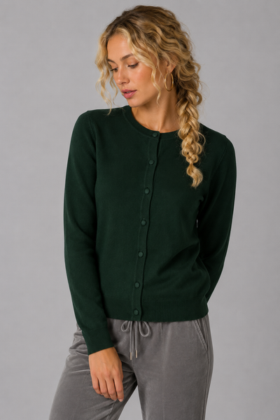 CARDIGAN DONNA GRIFFAI GIROCOLLO BOTTONI VISCOSA ART. DGF6904