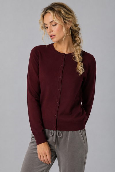 CARDIGAN DONNA GRIFFAI GIROCOLLO BOTTONI VISCOSA ART. DGF6904