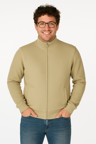 FELPA UOMO COVERI FELPATA FULL ZIP TASCHE MAGLIA LOGO ART. FE4632