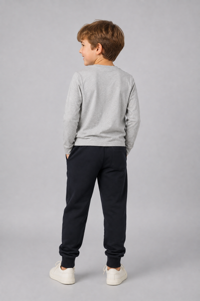 PANTALONE BAMBINO ZIPPY FELPATO ELASTICO POLSINI TASCHE ART. ZKBAP0401-26031