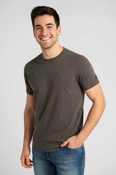 T-SHIRT UOMO DATCH MANICA CORTA GIROCOLLO  COTONE STAMPA LOGO ART. DM9056