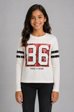 MAGLIA GIROCOLLO RAGAZZA COTONE ELASTICIZZATO STAMPA BRIM JHM JACHIEM ART. FJ600