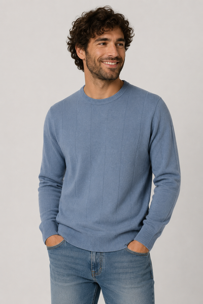MAGLIONE UOMO SPORTING GIROCOLLO COSTE LARGHE LANA ART. 3830/80