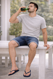 SHORTS JEANS UOMO SEA BARRIER  CINQUE TASCHE ELASTICIZZATO ART. ENIF-89