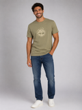 T-SHIRT UOMO GIROCOLLO MEZZA MANICA PURO COTONE LOGO MARCA TIMBERLAND ART. TB0A65XS