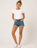 SHORT DENIM DONNA CINQUE TASCHE  MISTO COTONE TIFFOSI ART. 10059574