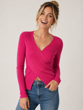 MAGLIONE DONNA  EFFETTO CROCIATO  VISCOSA  MODERNO GRIFFAI ART. DGP6235