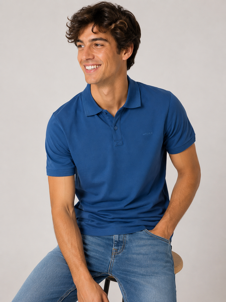 POLO UOMO LOGO TRASPIRANTE LEGGERA  GAS ART. RALPHS DARKB0377