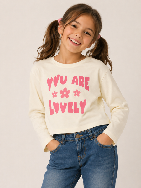 MAGLIA BAMBINA  COTONE STAMPA GIROCOLLO LOSAN ART. LKGAP0303-25001