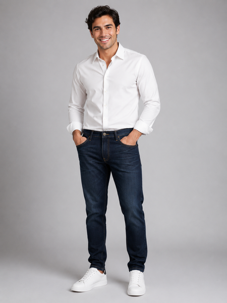 JEANS UOMOZIPBOTTONE CINQUE TASCHE REGOLARE SCURO MARCA LEE ART. DAREN