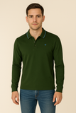 POLO UOMO P. CLUB MANICA LUNGA POLSINI SPACCHETTI PIQUET COTONE ART. P22512