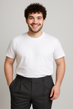 PANTALONE CLASSICO CONFORMATO UOMO MISTO LANA ZIP GANCIO MARCA A&P BIANCHI ART. 3710 400