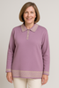 MAGLIONE DONNA ANNALISA MINETTI TAGLIE OVER POLO BOTTONI LUREX ART. 2510 OVER