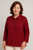 MAGLIONE DONNA ANNALISA BINETTI POLO LAVORATA TAGLIE OVER ART. 2516 OVER