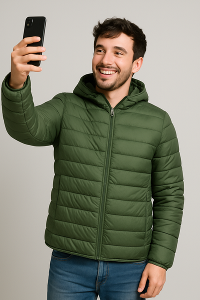 GIUBBETTO UOMO LOSAN TRAPUNTATO CAPPUCCIO TASCHE ZIP ART. LMNAP0302 25008