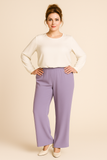 PANTALONI DONNA TAGLIE COMODE ELASTICO IN VITA ELEGANTE  SOPHIA CURVY ART.25171