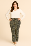 PANTALONI DONNA RAGAZZA PALAZZO FANTASIA TAGLIE OVER MARCA ELISA CASTELLI ART. 1843