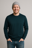 MAGLIONE UOMO COVERI TAGLIE OVER GIROCOLLO BASICO LOGO ART. OTR1765