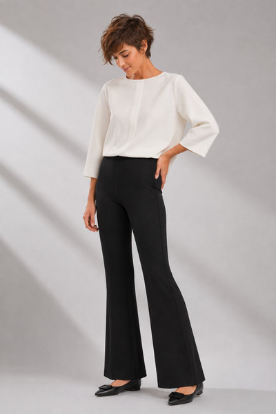 PANTALONE DONNA RAGNO ZAMPA JERSEY SUPER COMPATTO ELASTICO ART. DL20PC