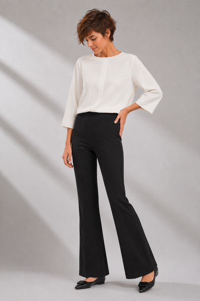 PANTALONE DONNA RAGNO ZAMPA JERSEY SUPER COMPATTO ELASTICO ART. DL20PC