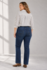 JEANS DONNA EMANUELA COSTA TAGLIE OVER CINQUE TASCHE ELASTICIZZATO STRASS ART. EC6908